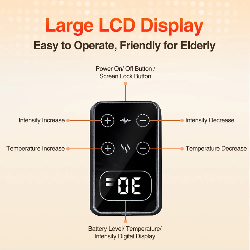 Heatroo KneePro: 3-Level vibration & 5-Level heating knee massager