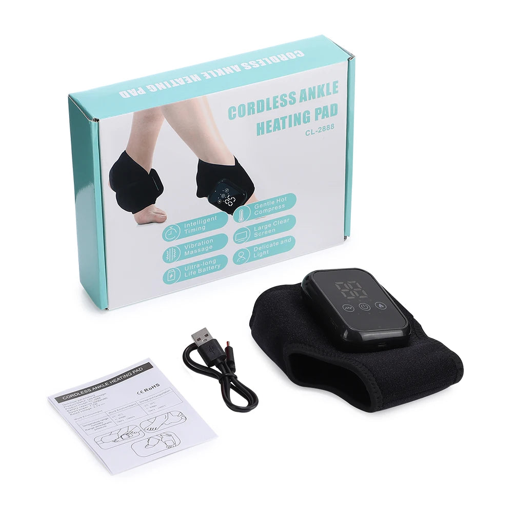 Heatroo FootWave: Heated Vibration Ankle & Foot Massager for Joint Relief