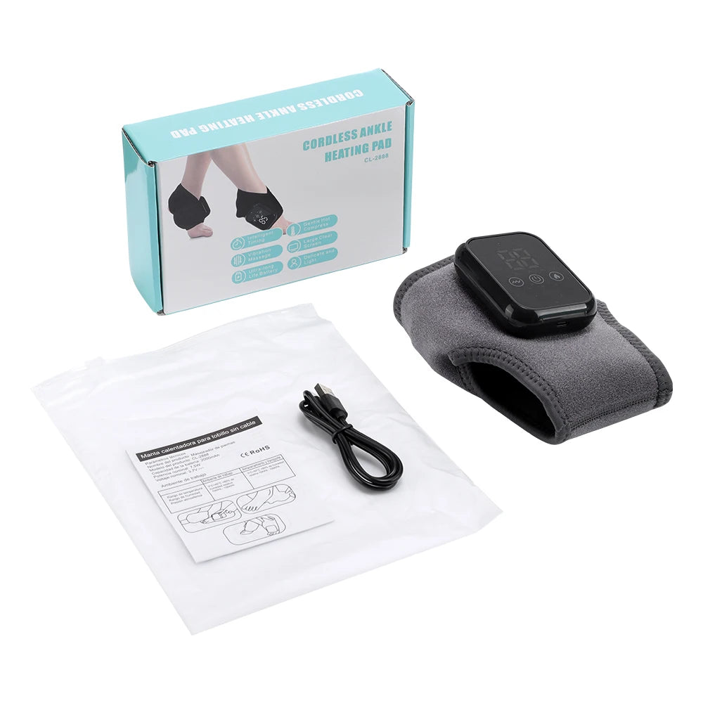 Heatroo FootWave: Heated Vibration Ankle & Foot Massager for Joint Relief
