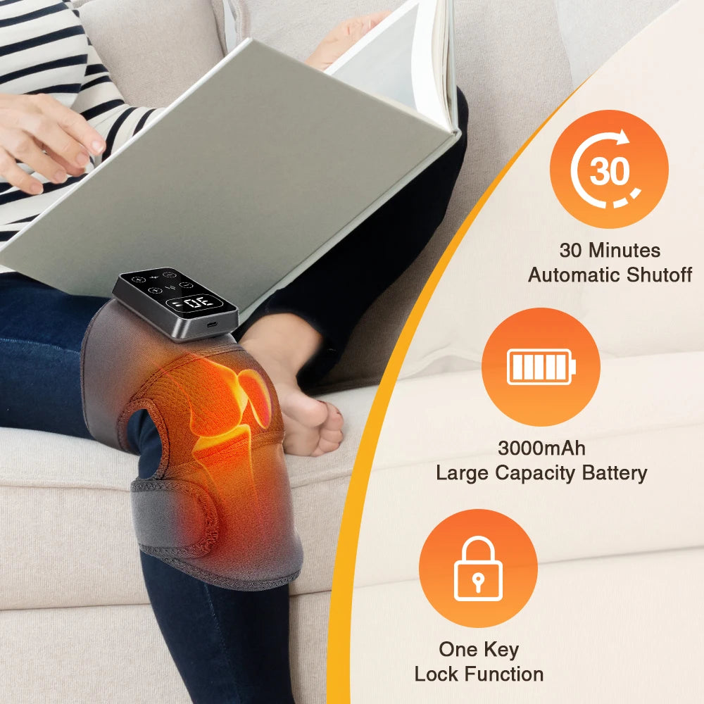 Heatroo KneePro: 3-Level vibration & 5-Level heating knee massager
