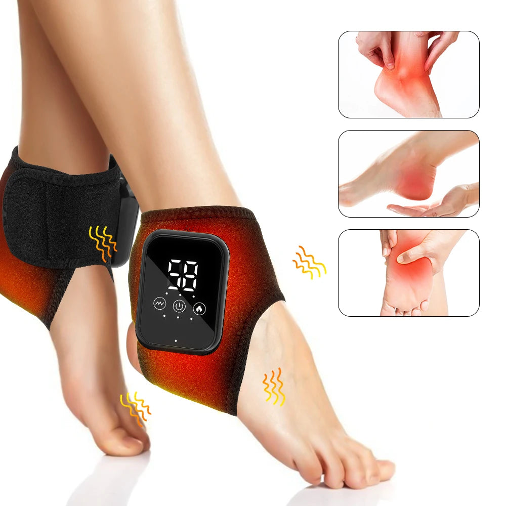 Heatroo FootWave: Heated Vibration Ankle & Foot Massager for Joint Relief