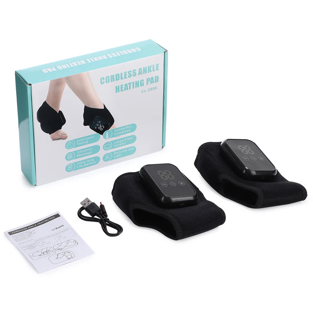 Heatroo FootWave: Heated Vibration Ankle & Foot Massager for Joint Relief